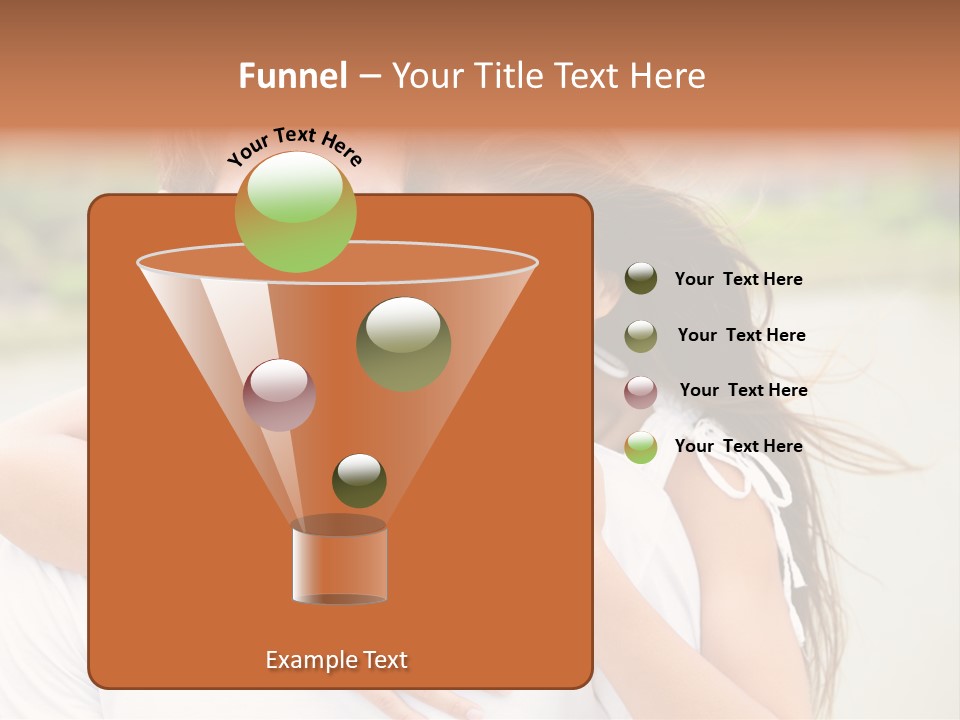 Young Couple Smiling Happy Portrait PowerPoint Template