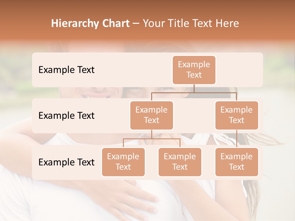 Young Couple Smiling Happy Portrait PowerPoint Template