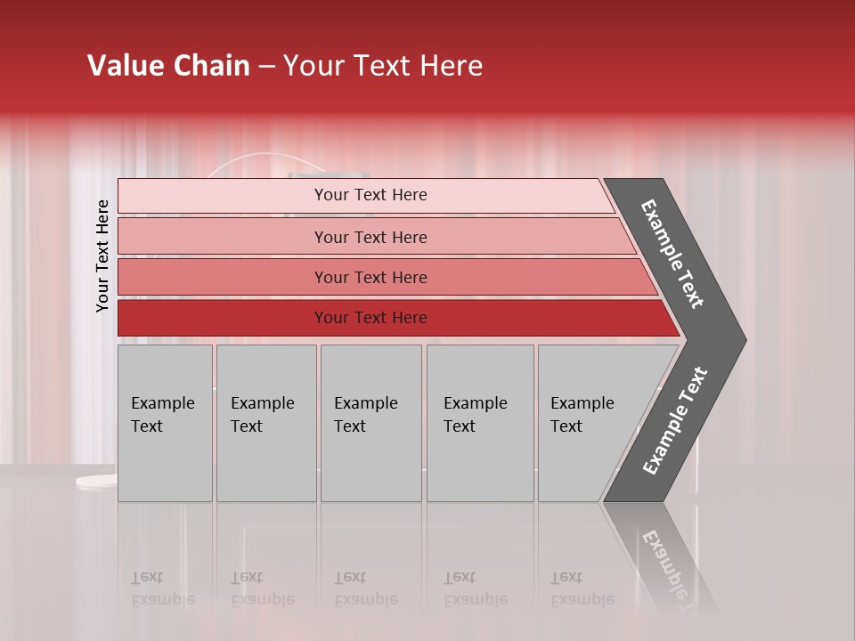 Modern Interior With Red Sofa PowerPoint Template