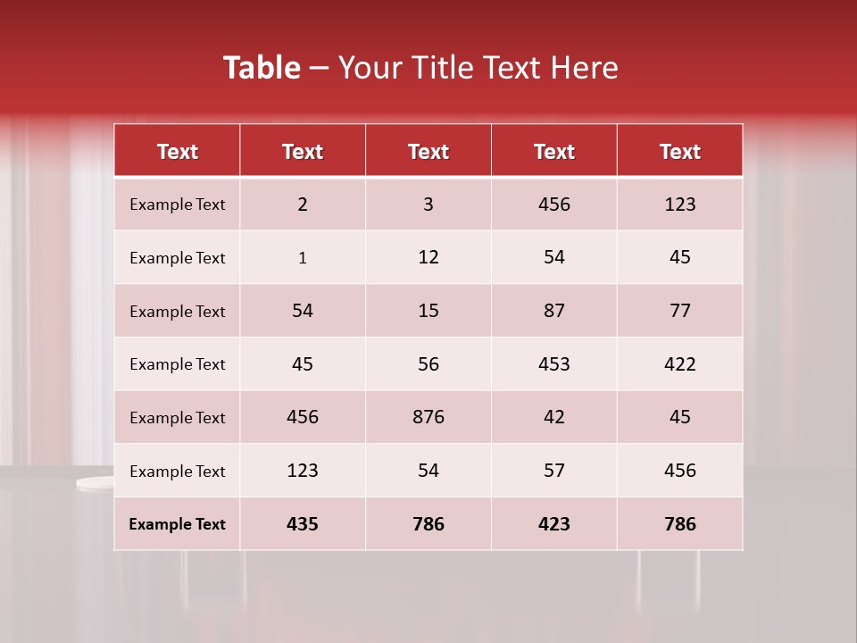 Modern Interior With Red Sofa PowerPoint Template