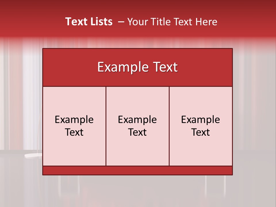 Modern Interior With Red Sofa PowerPoint Template