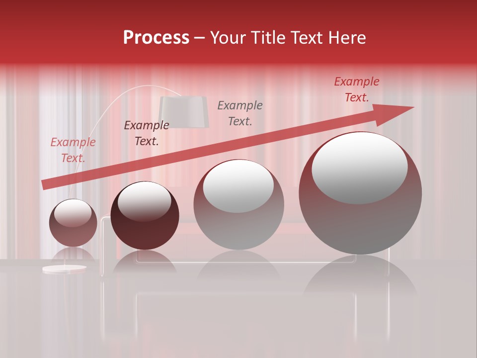 Modern Interior With Red Sofa PowerPoint Template