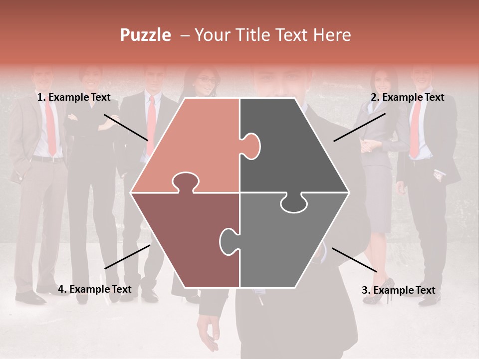 Young Business Man Welcoming To The Team PowerPoint Template