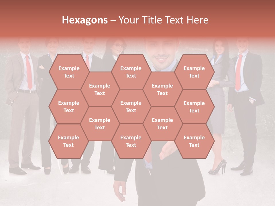 Young Business Man Welcoming To The Team PowerPoint Template