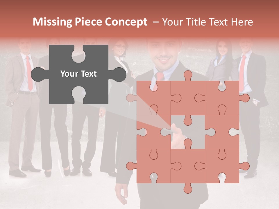 Young Business Man Welcoming To The Team PowerPoint Template