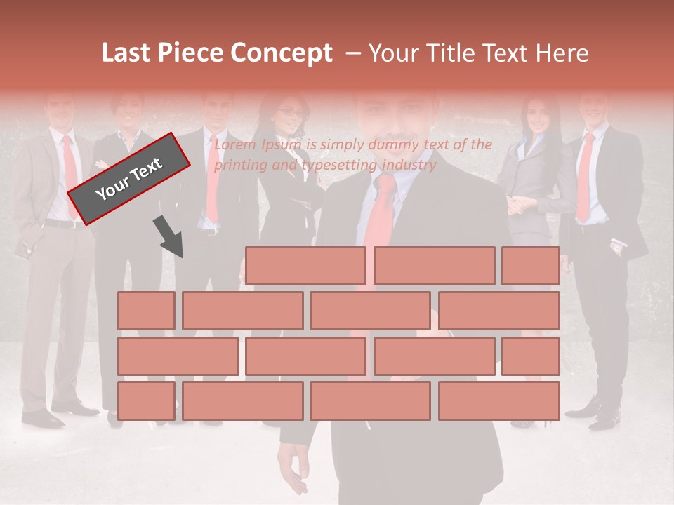 Young Business Man Welcoming To The Team PowerPoint Template