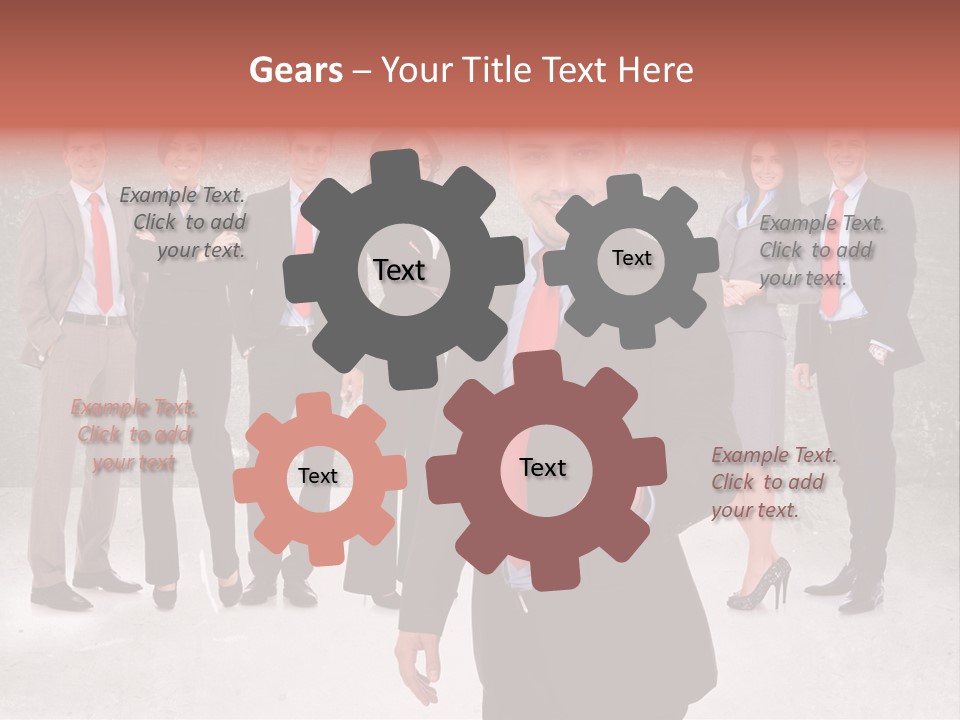 Young Business Man Welcoming To The Team PowerPoint Template