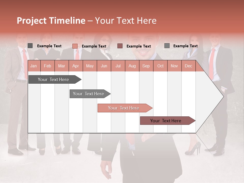 Young Business Man Welcoming To The Team PowerPoint Template