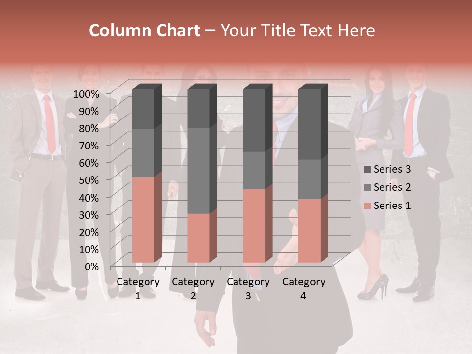 Young Business Man Welcoming To The Team PowerPoint Template