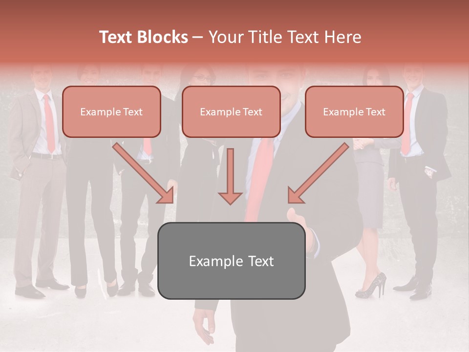 Young Business Man Welcoming To The Team PowerPoint Template