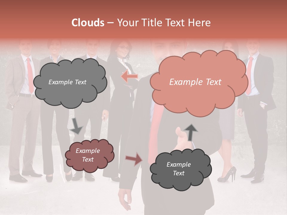 Young Business Man Welcoming To The Team PowerPoint Template