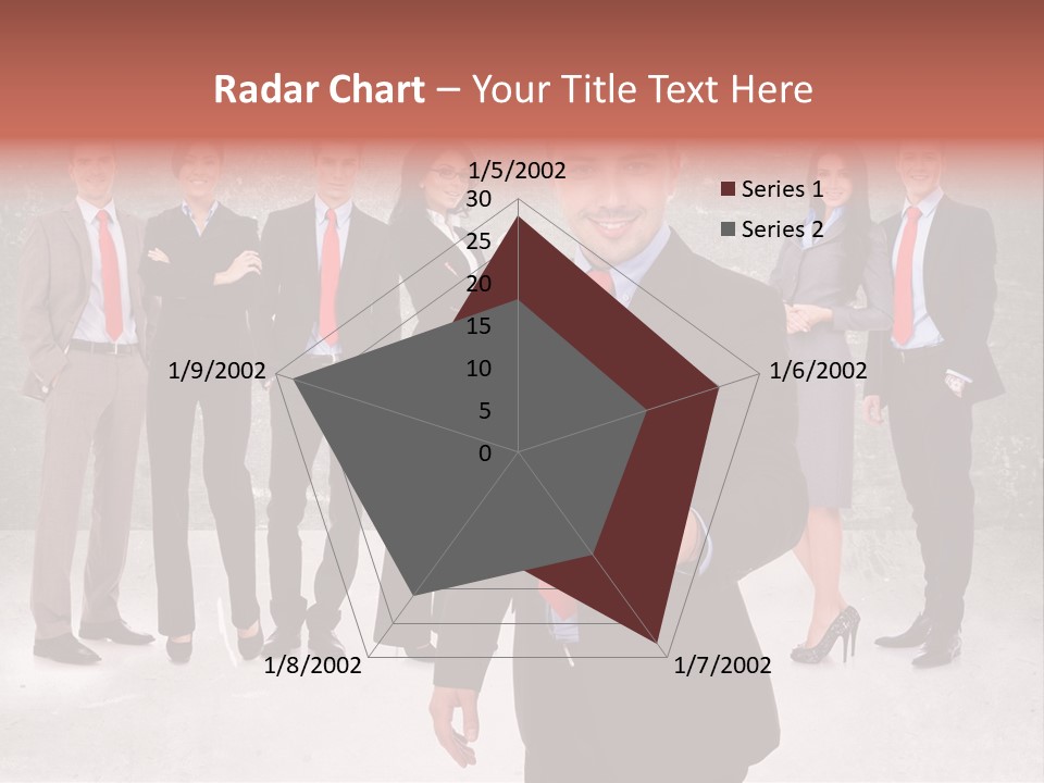 Young Business Man Welcoming To The Team PowerPoint Template