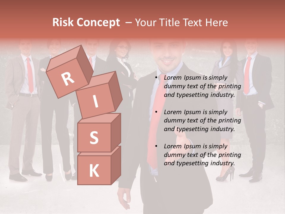 Young Business Man Welcoming To The Team PowerPoint Template