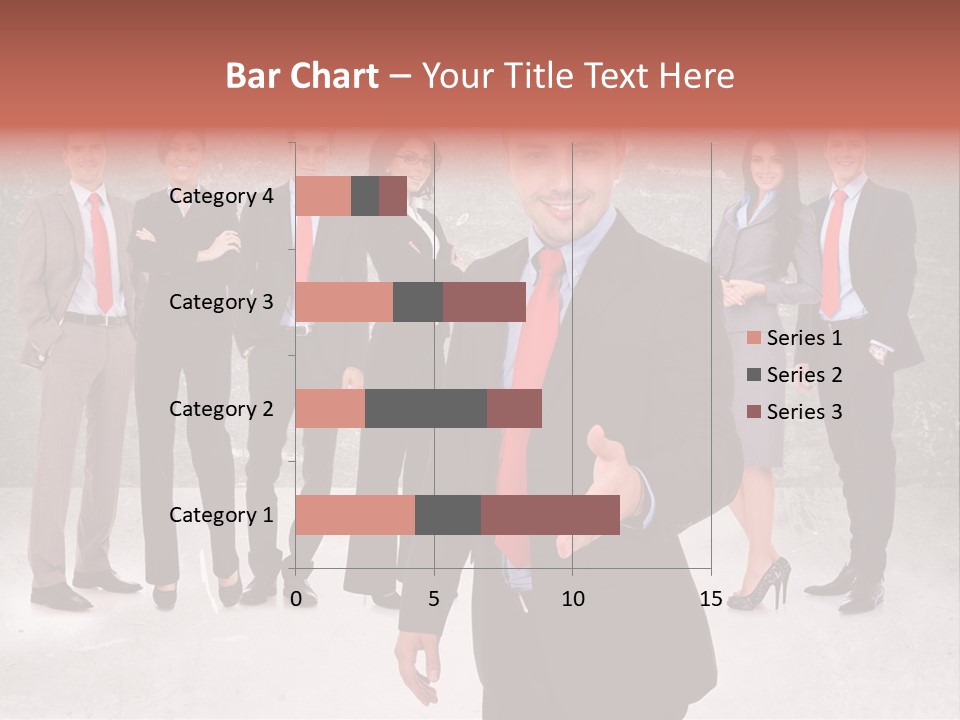 Young Business Man Welcoming To The Team PowerPoint Template