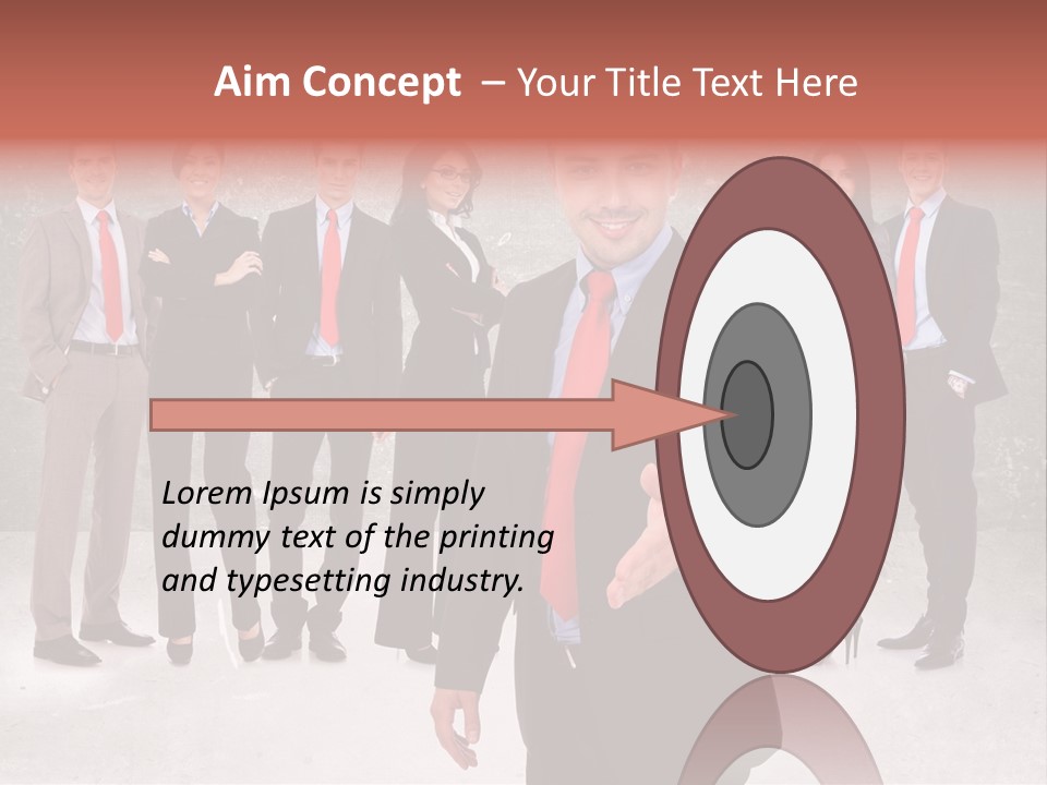 Young Business Man Welcoming To The Team PowerPoint Template