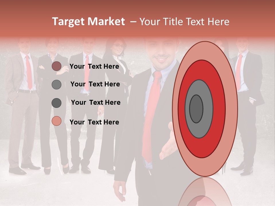 Young Business Man Welcoming To The Team PowerPoint Template