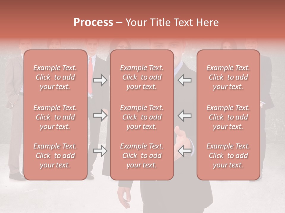 Young Business Man Welcoming To The Team PowerPoint Template
