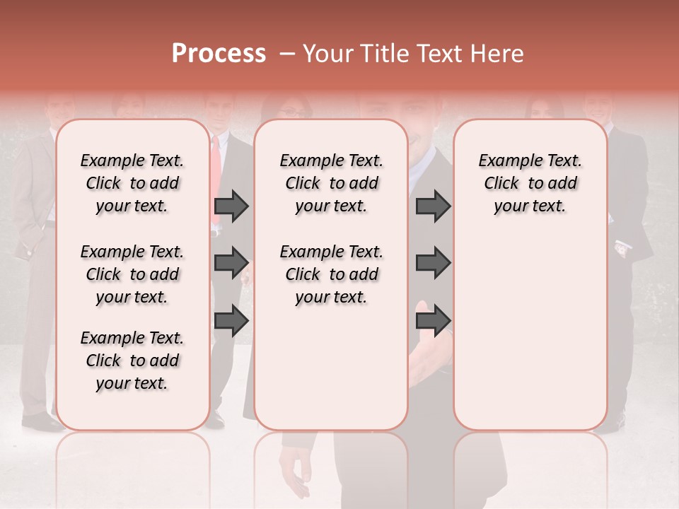 Young Business Man Welcoming To The Team PowerPoint Template
