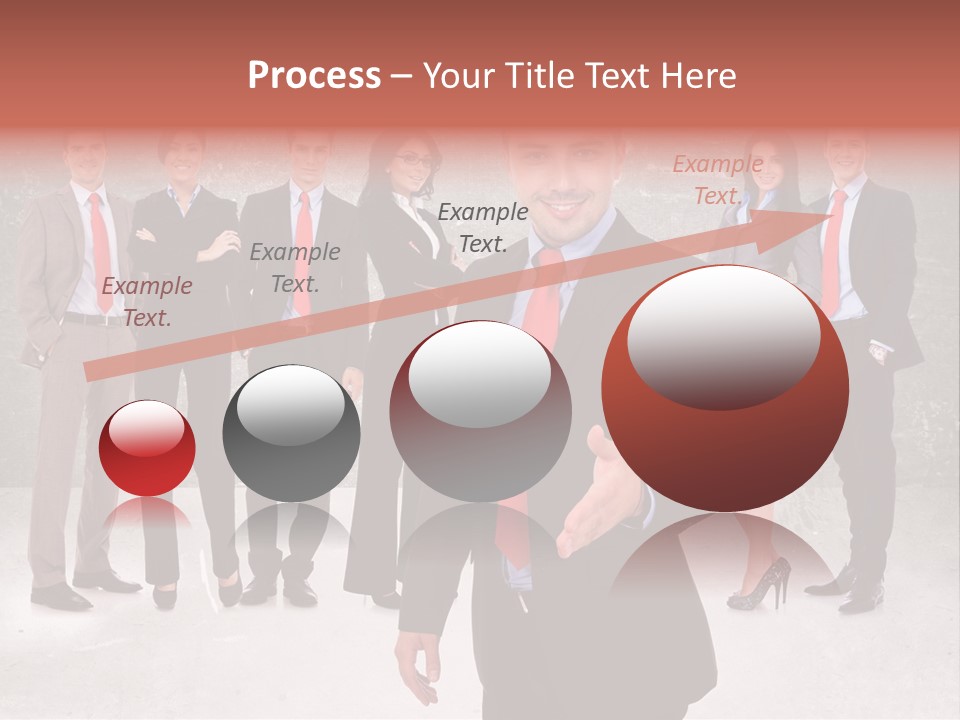 Young Business Man Welcoming To The Team PowerPoint Template