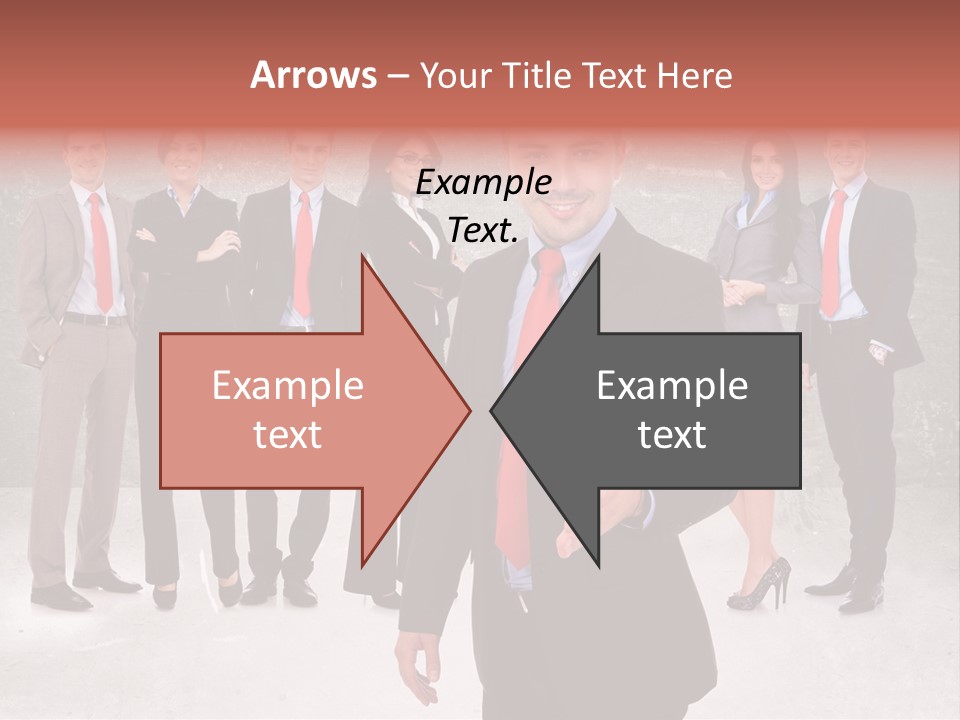 Young Business Man Welcoming To The Team PowerPoint Template