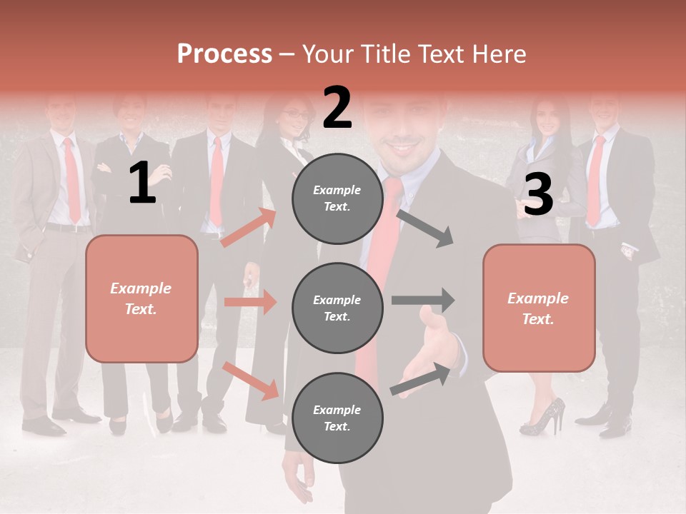 Young Business Man Welcoming To The Team PowerPoint Template
