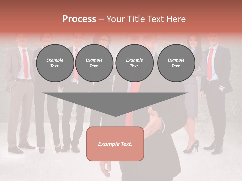 Young Business Man Welcoming To The Team PowerPoint Template