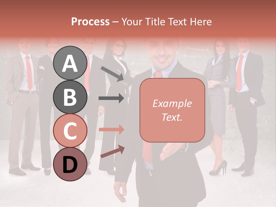 Young Business Man Welcoming To The Team PowerPoint Template