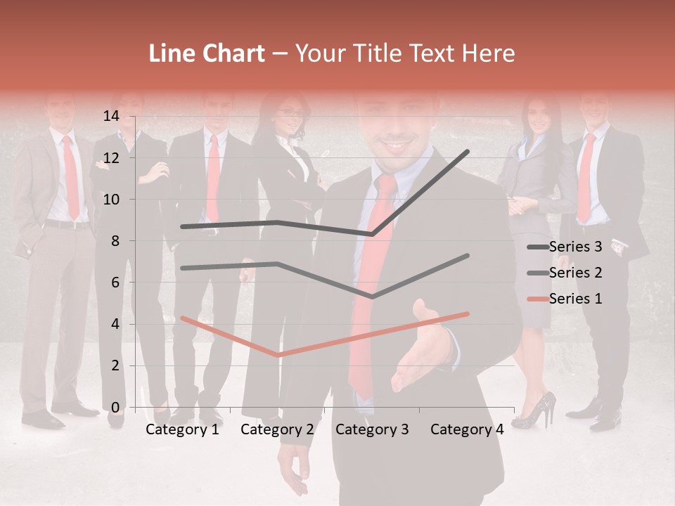 Young Business Man Welcoming To The Team PowerPoint Template