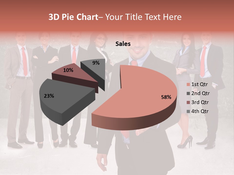 Young Business Man Welcoming To The Team PowerPoint Template