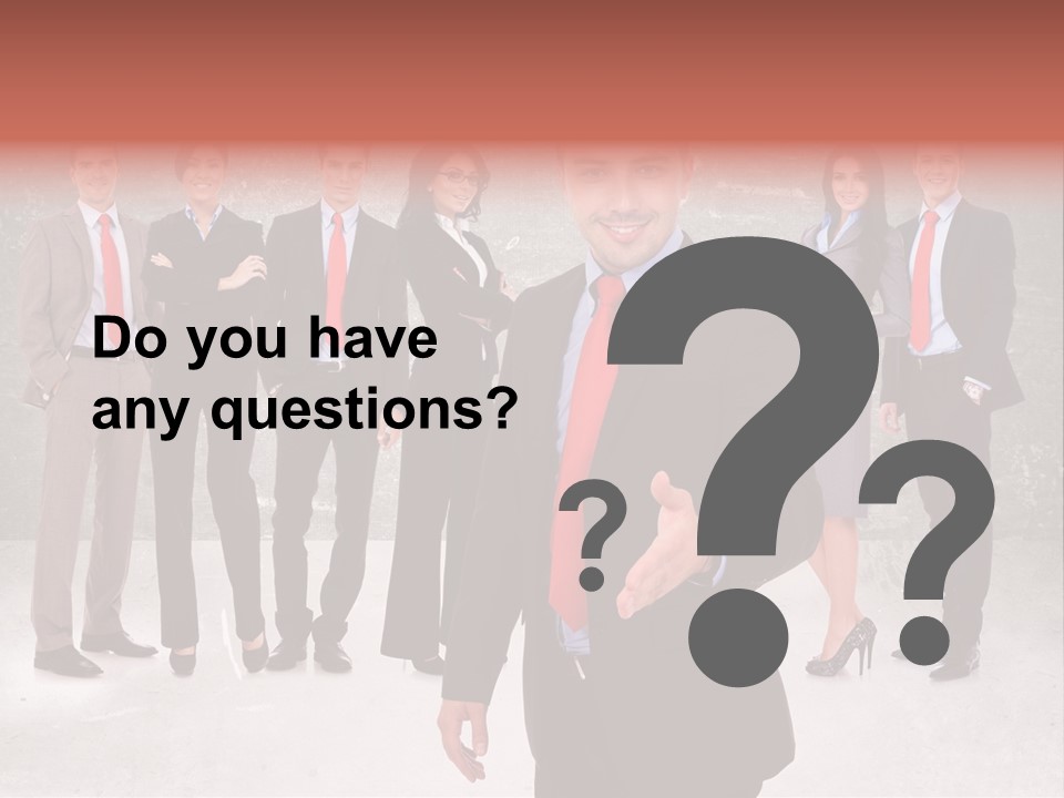 Young Business Man Welcoming To The Team PowerPoint Template