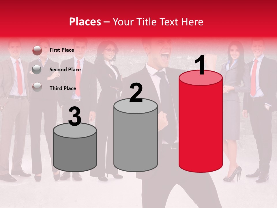 Leader Screaming Of Joy PowerPoint Template