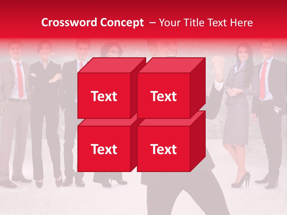 Leader Screaming Of Joy PowerPoint Template