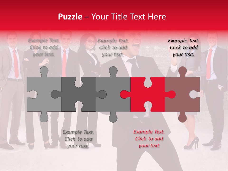 Leader Screaming Of Joy PowerPoint Template