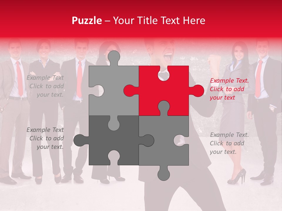 Leader Screaming Of Joy PowerPoint Template