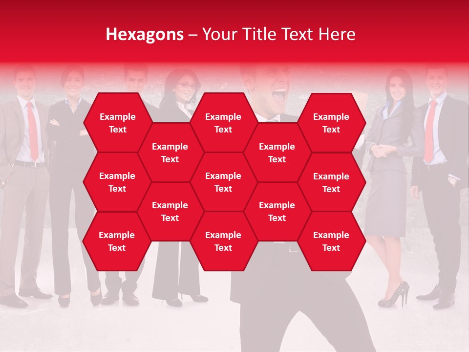 Leader Screaming Of Joy PowerPoint Template