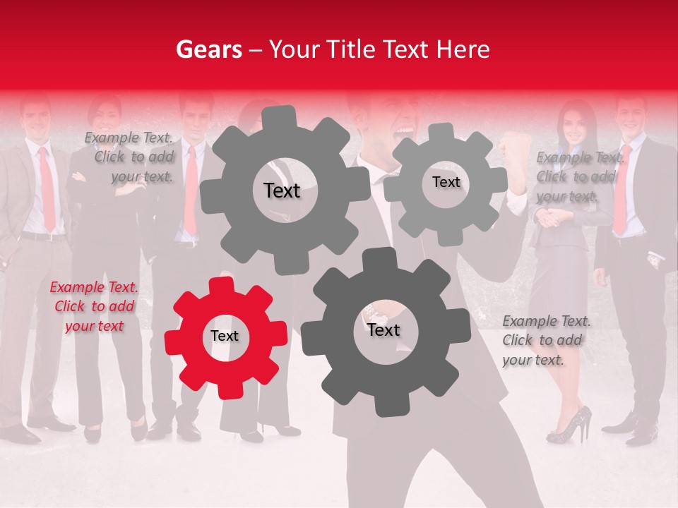 Leader Screaming Of Joy PowerPoint Template