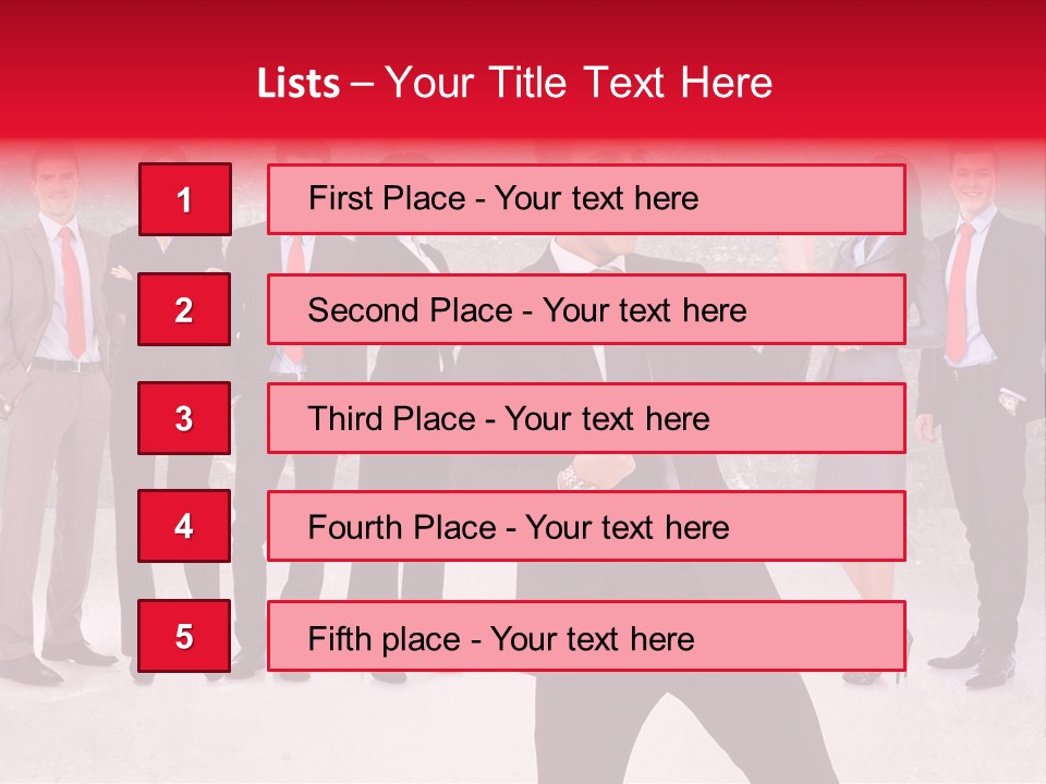 Leader Screaming Of Joy PowerPoint Template