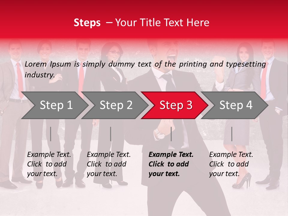 Leader Screaming Of Joy PowerPoint Template