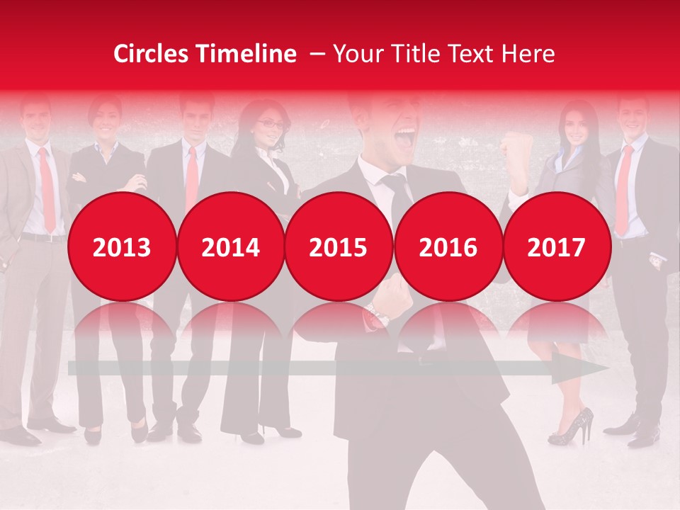 Leader Screaming Of Joy PowerPoint Template