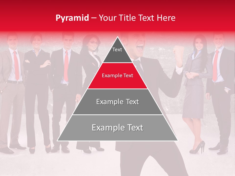 Leader Screaming Of Joy PowerPoint Template