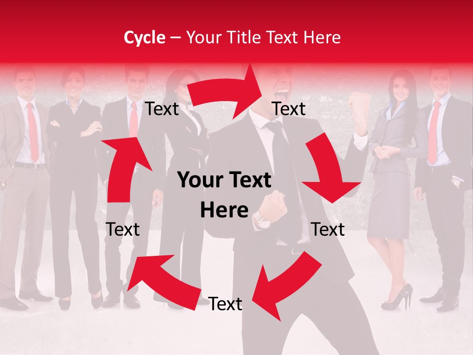 Leader Screaming Of Joy PowerPoint Template