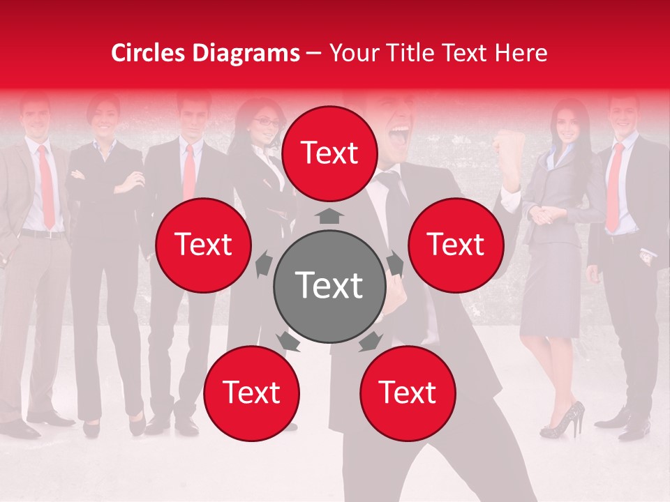 Leader Screaming Of Joy PowerPoint Template