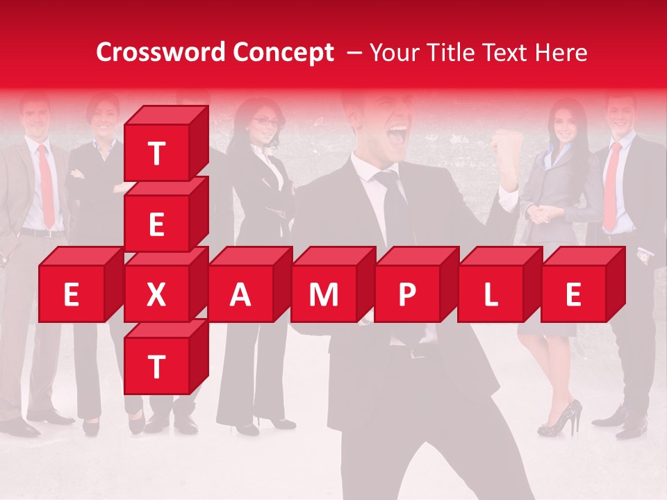 Leader Screaming Of Joy PowerPoint Template