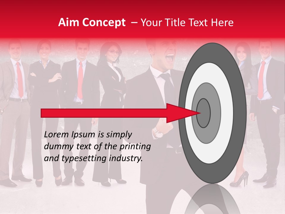 Leader Screaming Of Joy PowerPoint Template