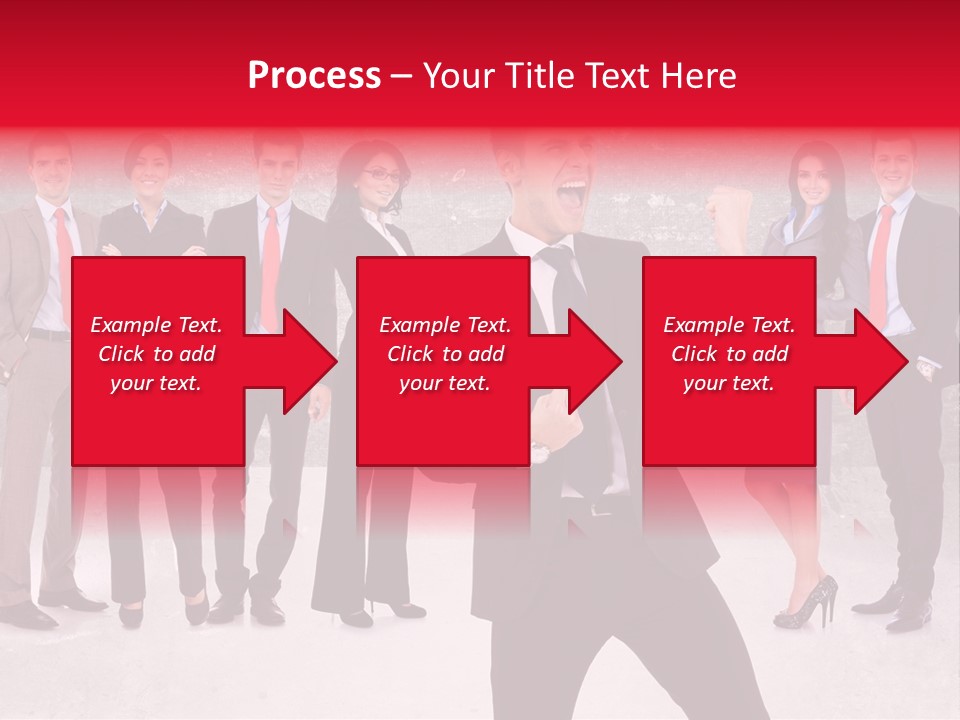 Leader Screaming Of Joy PowerPoint Template