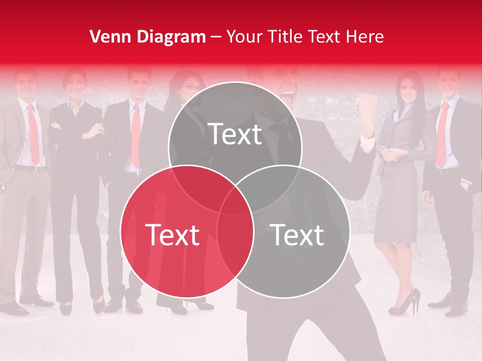 Leader Screaming Of Joy PowerPoint Template