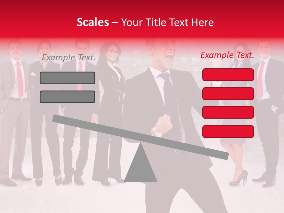 Leader Screaming Of Joy PowerPoint Template