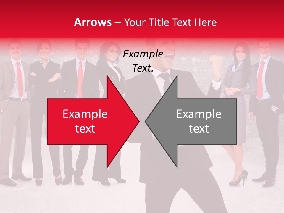 Leader Screaming Of Joy PowerPoint Template