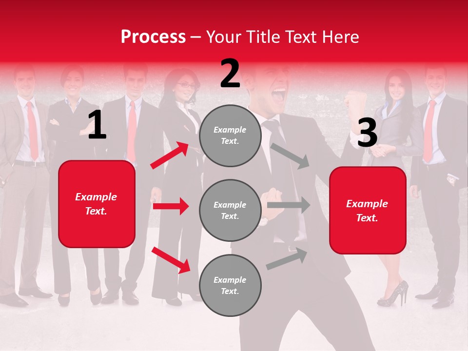Leader Screaming Of Joy PowerPoint Template