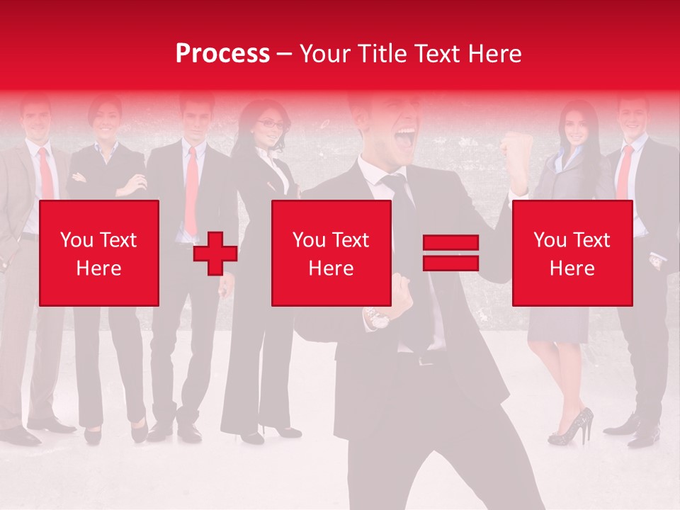 Leader Screaming Of Joy PowerPoint Template
